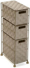 Gemakkelijk verplaatsbare meubels Versa 19487083 Beige 28 x 57 x 15,5 cm 3 lades