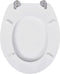 vidaXL - Toiletbril - simpel - ontwerp - MDF - wit
