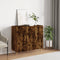 vidaXL - Dressoir - 90x34x80 - cm - bewerkt - hout - gerookt - eikenkleurig