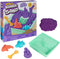 Kinetic Sand - Zandbak-set met 454 g paars origineel kinetisch zand opbergzandbak 4 vormen en gereedschap - Sensorisch speelgoed