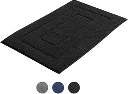 AKSA Home® Badmat 60x90 cm - Douchemat antislip - Badmat antislip - Badkamermat - Zwart