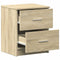 vidaXL - Nachtkastjes - 2 - st - met - 2 - lades - 40x36x50 - cm - sonoma - eikenkleurig
