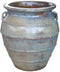 PTMD Athulya Cream Round Ceramic Jar Pot Rough Finish
