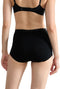 sloggi Basic+ - Dames Maxi slip - Extra zachte naden - Zwart (4-pack)