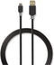 Nedis CCBW60500AT10 - USB A naar USB 2.0 micro kabel - 100 cm - Grijs