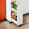 SoBuy NSR11-WN - Plankenkast op Wieltjes - 4 Lagen - Wit