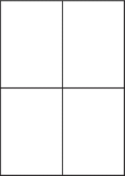 A4 etiketten 105 x 148 mm wit 100 vel