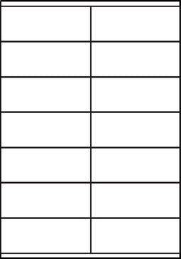 A4 etiketten 105 x 41 mm wit 100 vel