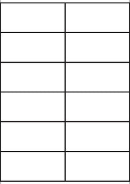 A4 etiketten 105 x 48 mm wit (100 vel)