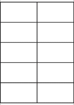 A4 etiketten 105 x 57 mm wit (100 vel)