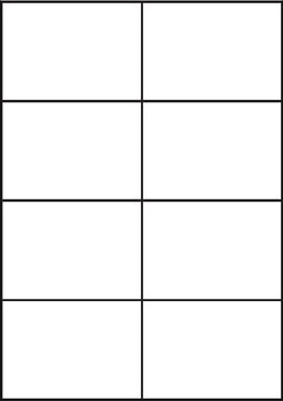 A4 etiketten 105 x 74 mm wit (100 vel)