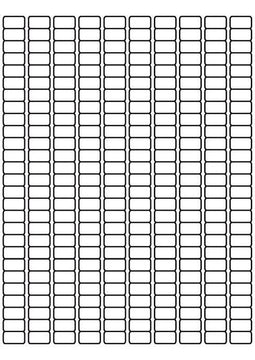 A4 etiketten 17,8 x 10 mm wit (100 vel)