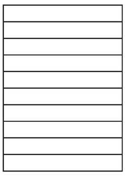 A4 etiketten 200 x 28 mm wit (100 vel)