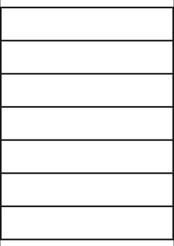 A4 etiketten 210 x 40 mm wit (100 vel)