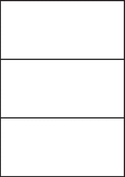 A4 etiketten 210 x 99 mm wit (100 vel)