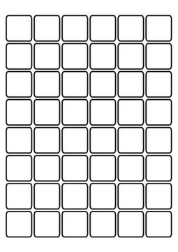 A4 etiketten 30 x 30 mm wit (100 vel)