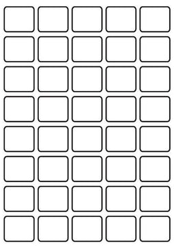 A4 etiketten 36 x 30 mm wit (100 vel)