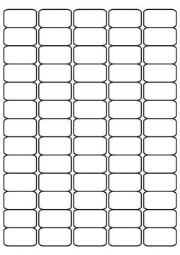 A4 etiketten 38 x 21,2 mm wit (100 vel)