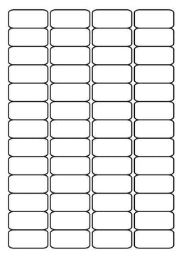 A4 etiketten 45,7 x 21,2 mm wit (100 vel)