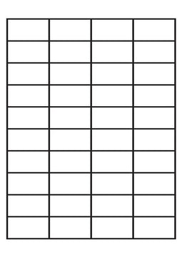 A4 etiketten 48,5 x 25,4 mm wit (100 vel)