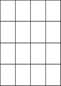 A4 etiketten 52,5 x 74 mm wit (100 vel)