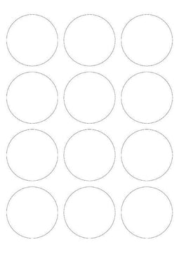 A4 etiketten 60 mm rond wit (100 vel)