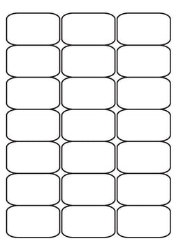 A4 etiketten 63,5 x 38,1 mm wit (100 vel)