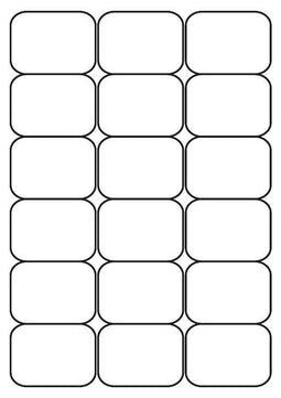 A4 etiketten 63,5 x 46,6 mm wit (100 vel)