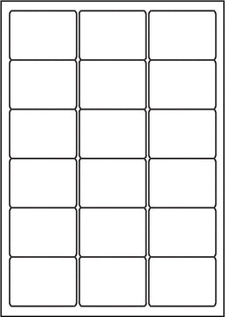 A4 etiketten 63,5 x 46,6 mm wit 100 vel