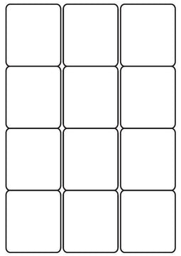 A4 etiketten 63,5 x 72 mm wit (100 vel)