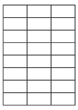 A4 etiketten 64,6 x 33,8 mm wit (100 vel)