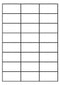 A4 etiketten 64,6 x 33,8 mm wit (100 vel)