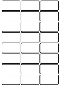 A4 etiketten 64 x 34 mm wit (100 vel)