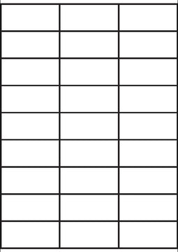 A4 etiketten 70 x 32 mm wit (100 vel)