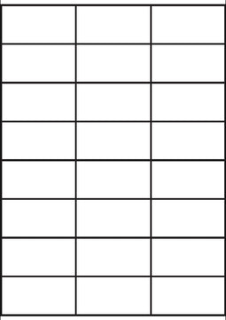 A4 etiketten 70 x 36 mm wit (100 vel)