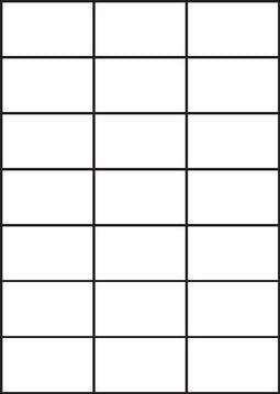 A4 etiketten 70 x 42,3 mm wit (100 vel)