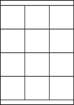 A4 etiketten 70 x 67,7 mm wit 100 vel