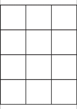 A4 etiketten 70 x 67,7 mm wit (100 vel)