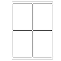 A4 etiketten 99,1 x 139 mm wit 100 vel huismerk