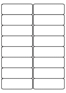 A4 etiketten 99,1 x 34 mm wit (100 vel)