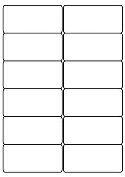 A4 etiketten 99,1 x 46,6 mm wit (100 vel)