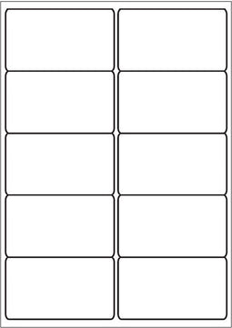 A4 etiketten 99,1 x 57 mm wit 100 vel