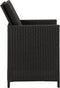 vidaXL - Tuinstoelen - 2 - st - met - kussens - poly - rattan - zwart