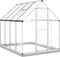 vidaXL - Tuinkas - met - basisframe - 224x169x202 - cm - aluminium - zilverkleurig
