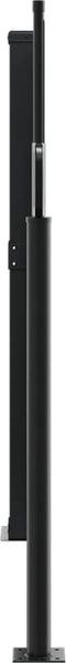 vidaXL - Windscherm - uittrekbaar - 140x1200 - cm - antracietkleurig