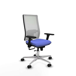 Piqueras y Crespo 3D086N0 - Bureaustoel - Verstelbare hoogte met armleuning - Licht Blauw