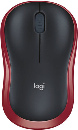 Logitech M185 - Draadloze Muis - 12 maanden batterijduur - Rood