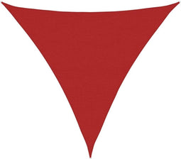 vidaXL - Zonnezeil - 160 - g/m² - 6x6x6 - m - HDPE - rood