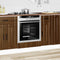 vidaXL - Ovenkast - Lucca - bewerkt - hout - bruin - eikenkleur