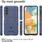 iMoshion Hoesje Geschikt voor Samsung Galaxy A14 (4G) Hoesje Siliconen - iMoshion Rugged Shield Backcover - Donkerblauw